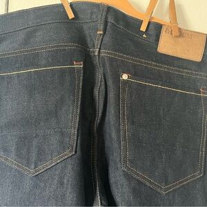 Vtg Japanese Premium Denim slim regular tapered leg button Size 32x32 Men’s